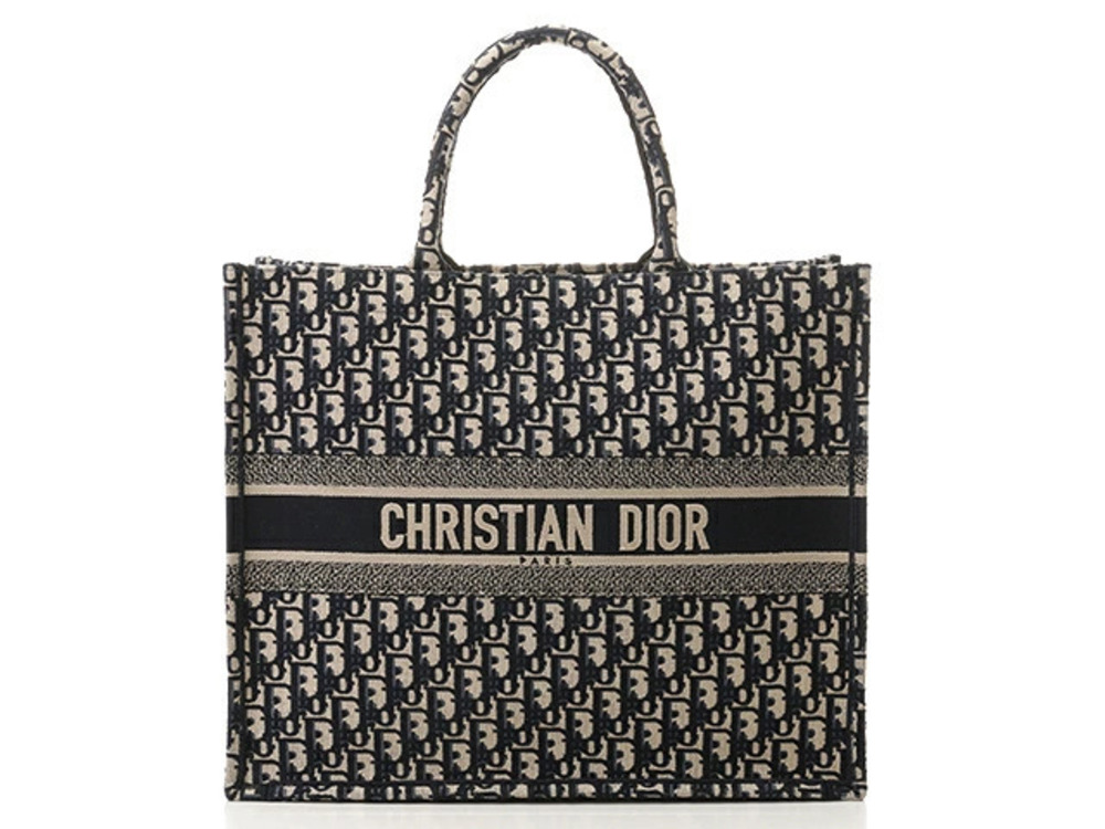 Christian Dior Tote Bag TOKYO Book Navy Blue Canvas SJ